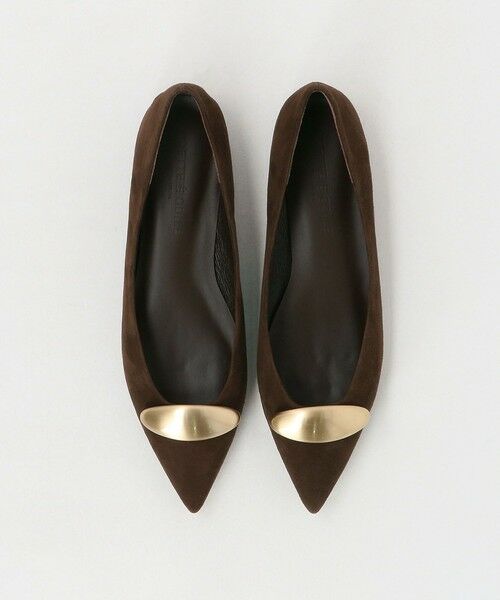 ODETTE E ODILE/オデット エ オディール オーバルメタル フラット10↑ DK. BROWN 23cm ODETTE E ODILE/オデット エ オディール オーバルメタル フラット10↑ DK. BROWN 23cm