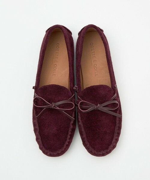 ODETTE E ODILE/オデット エ オディール ハンドソーンモカ フラット15↑ WINE 23cm ODETTE E ODILE/オデット エ オディール ハンドソーンモカ フラット15↑ WINE 23cm