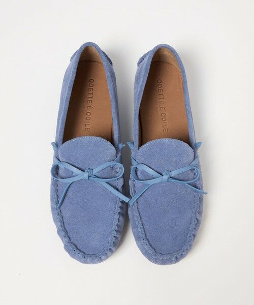 ODETTE E ODILE/オデット エ オディール ハンドソーンモカ フラット15↑ LT. BLUE 24cm ODETTE E ODILE/オデット エ オディール ハンドソーンモカ フラット15↑ LT. BLUE 24cm