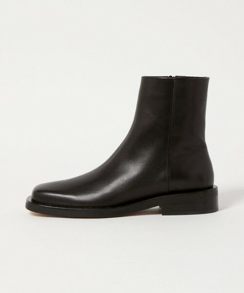 ODETTE E ODILE/オデット エ オディール スクエアマニッシュ ショートブーツ35↑ BLACK 25cm ODETTE E ODILE/オデット エ オディール スクエアマニッシュ ショートブーツ35↑ BLACK 25cm