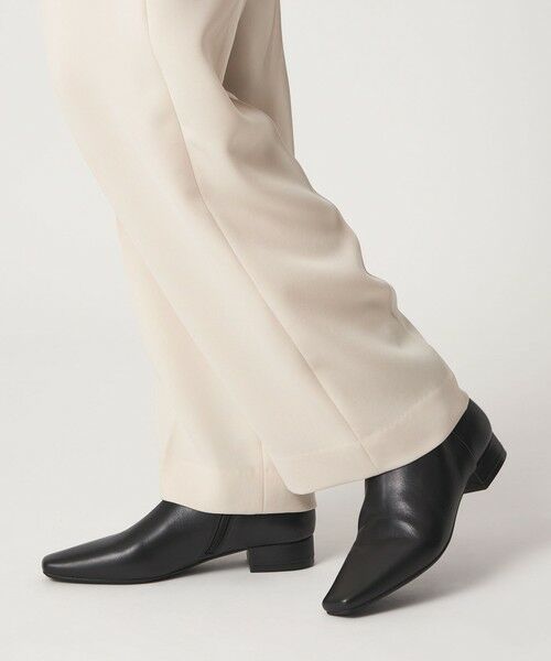 ODETTE E ODILE / オデット エ オディール ブーツ（ショート丈） | ナロースクエアプレーン ショートブーツ25＊↑ | 詳細2