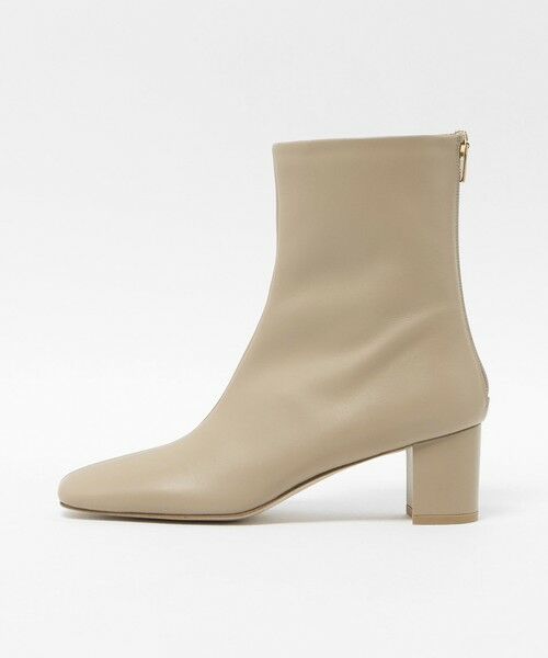 ODETTE E ODILE/オデット エ オディール スクエアセンターシーム ショートブーツ55↑ BEIGE 24cm ODETTE E ODILE/オデット エ オディール スクエアセンターシーム ショートブーツ55↑ BEIGE 24cm