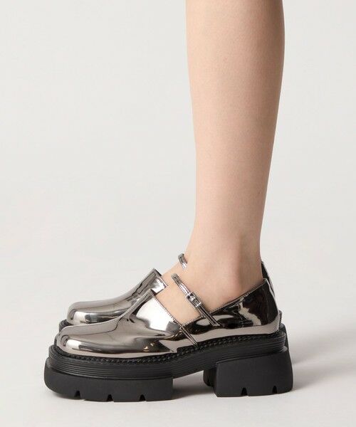 ODETTE E ODILE / オデット エ オディール フラットシューズ | ＜SY＞ ボリュームスクエアストラップ フラット65↑ | 詳細4