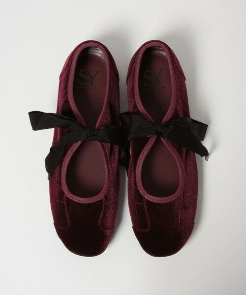 ODETTE E ODILE/オデット エ オディール ＜SY＞リボンソフト VE フラット20↑ RED 25cm