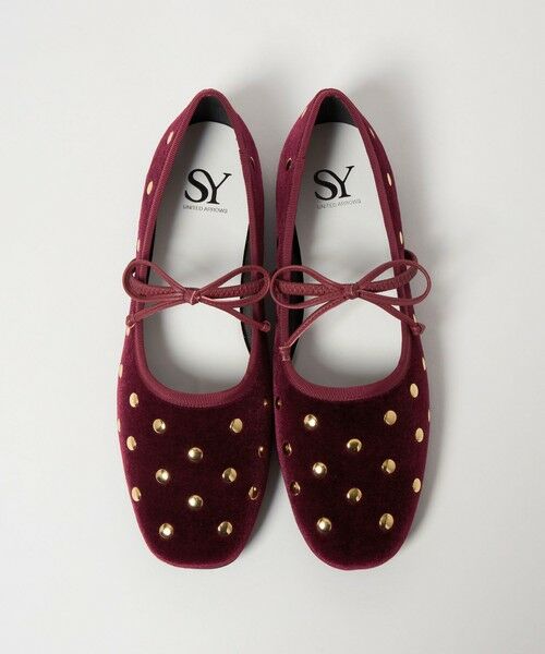 ODETTE E ODILE/オデット エ オディール <SY>マルチドットバレエ VE フラット10↑ WINE 24.5cm ODETTE E ODILE/オデット エ オディール <SY>マルチドットバレエ VE フラット10↑ WINE 24.5cm
