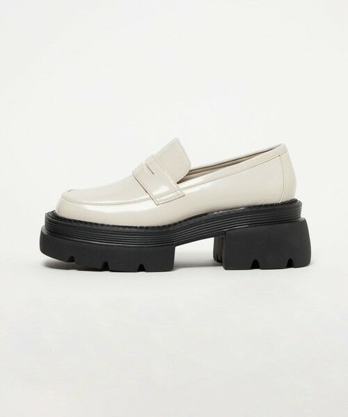ODETTE E ODILE/オデット エ オディール <SY> スクエアボリュームローファー フラット65↑ OFF WHITE 24.5cm ODETTE E ODILE/オデット エ オディール <SY> スクエアボリュームローファー フラット65↑ OFF WHITE 24.5cm