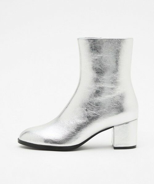 ODETTE E ODILE/オデット エ オディール <SY> ラウンド ショートブーツ60↑ SILVER 22.5cm ODETTE E ODILE/オデット エ オディール <SY> ラウンド ショートブーツ60↑ SILVER 22.5cm