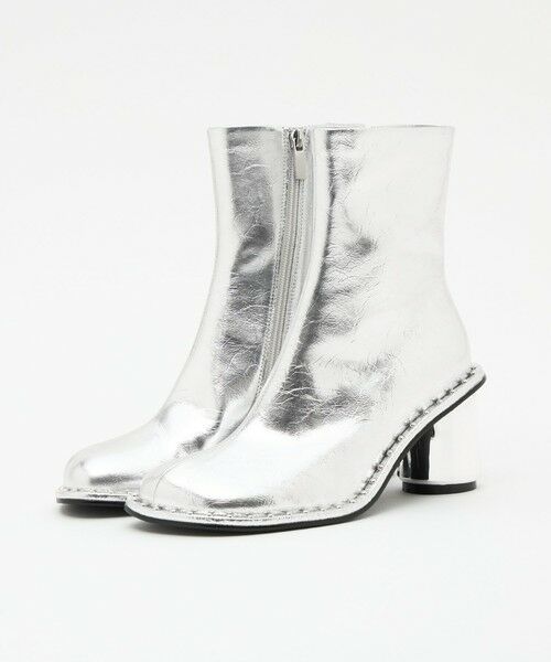 ODETTE E ODILE / オデット エ オディール ブーツ（ショート丈） | ＜SY＞ オブリークスタッズピースショートブーツ70↑ | 詳細1