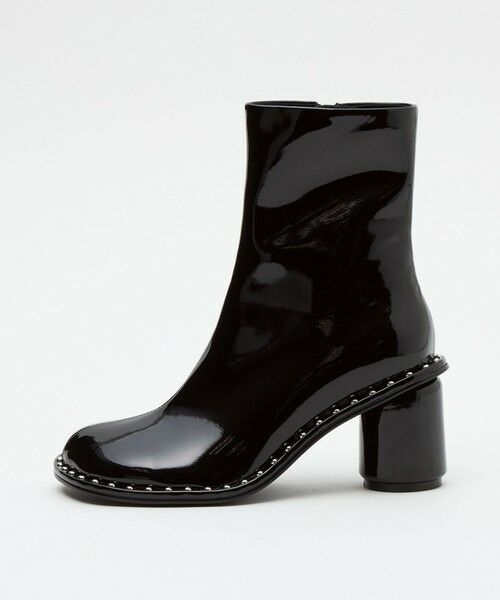 ODETTE E ODILE/オデット エ オディール <SY> オブリークスタッズピースショートブーツ70↑ BLACK 22.5cm ODETTE E ODILE/オデット エ オディール <SY> オブリークスタッズピースショートブーツ70↑ BLACK 22.5cm