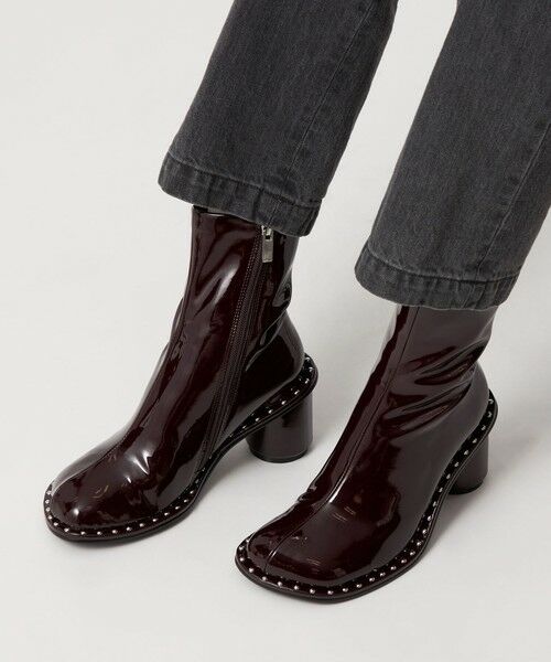 ODETTE E ODILE / オデット エ オディール ブーツ（ショート丈） | ＜SY＞ オブリークスタッズピースショートブーツ70↑ | 詳細17