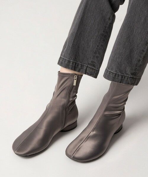 ODETTE E ODILE / オデット エ オディール ブーツ（ショート丈） | ＜SY＞ オブリークストレッチ ショートブーツ20↑ | 詳細8