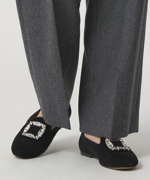 ODETTE E ODILE / オデット エ オディール フラットシューズ | ラウンドオペラビジュー フラット10↑ | 詳細1