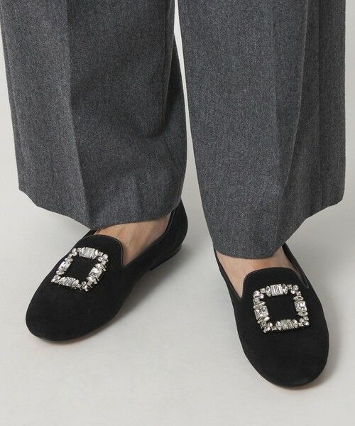 ODETTE E ODILE / オデット エ オディール フラットシューズ | ラウンドオペラビジュー フラット10↑ | 詳細3