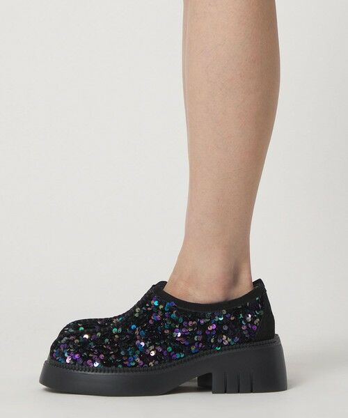 ODETTE E ODILE / オデット エ オディール フラットシューズ | ＜SY＞ ラウンド スリッポン スパンコール フラット55↑ | 詳細18