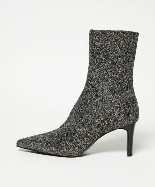 ODETTE E ODILE / オデット エ オディール ブーツ(ショート丈) | <SY> ポインテッドストレッチ ショートブーツ70↑(SILVER)