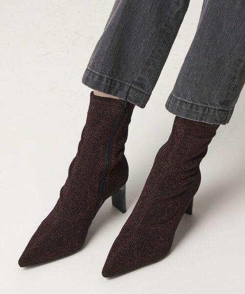 ODETTE E ODILE / オデット エ オディール ブーツ(ショート丈) | <SY> ポインテッドストレッチ ショートブーツ70↑ | 詳細17
