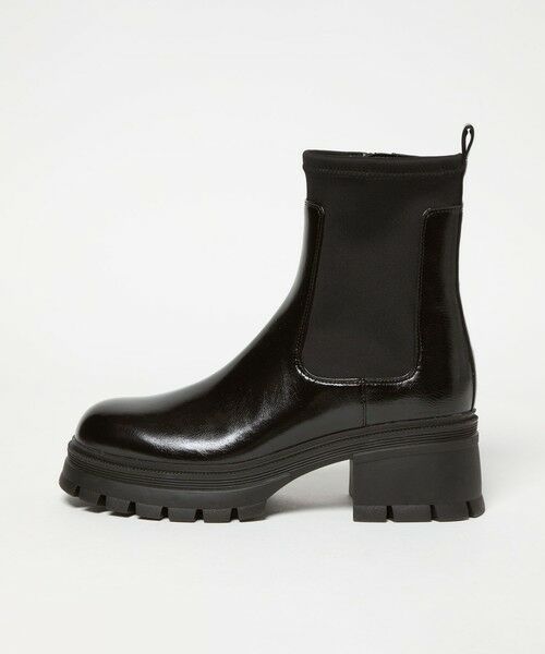 ODETTE E ODILE/オデット エ オディール <SY> ネオプレーンコンビ ショートブーツ60↑ BLACK 23.5cm ODETTE E ODILE/オデット エ オディール <SY> ネオプレーンコンビ ショートブーツ60↑ BLACK 23.5cm