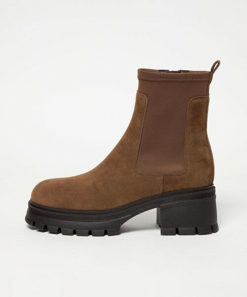 ODETTE E ODILE/オデット エ オディール <SY> ネオプレーンコンビ ショートブーツ60↑ MD. BROWN 22cm ODETTE E ODILE/オデット エ オディール <SY> ネオプレーンコンビ ショートブーツ60↑ MD. BROWN 22cm