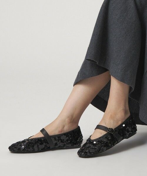 ODETTE E ODILE / オデット エ オディール フラットシューズ | メリージェーンスパンコール フラット10↑ | 詳細1
