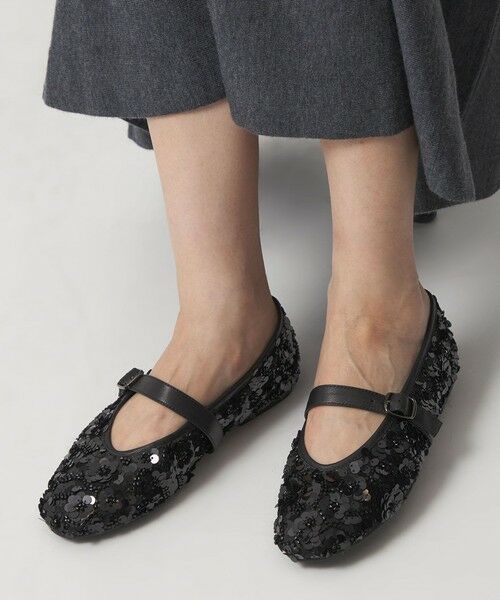 ODETTE E ODILE / オデット エ オディール フラットシューズ | メリージェーンスパンコール フラット10↑ | 詳細2