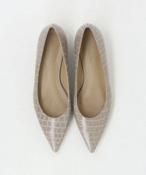 ODETTE E ODILE / オデット エ オディール フラットシューズ | ポインテッドプレーン フラット20↓↑(LT.GRAY)