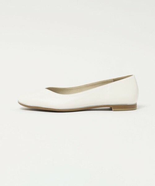 ODETTE E ODILE / オデット エ オディール フラットシューズ | ソフトVカット フラット15↓↑（OFF WHITE）