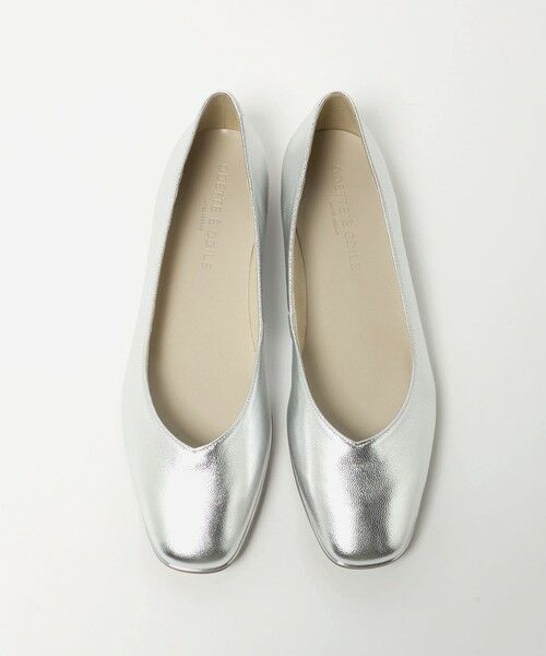 ODETTE E ODILE / オデット エ オディール フラットシューズ | ソフトVカット フラット15↓↑（SILVER）
