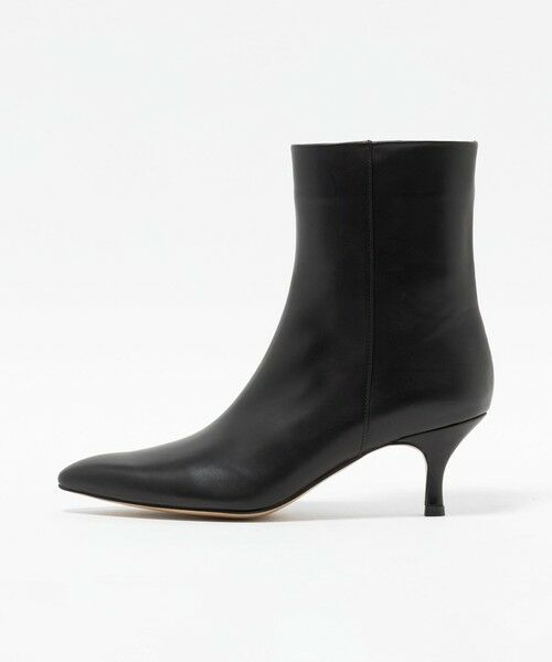 ODETTE E ODILE / オデット エ オディール ブーツ(ショート丈) | ソフトポインテッドプレーン ショートブーツ60↓↑(BLACK)