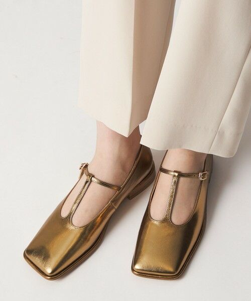 ODETTE E ODILE / オデット エ オディール フラットシューズ | ワイドスクエア Tストラップ フラット20↑ | 詳細4