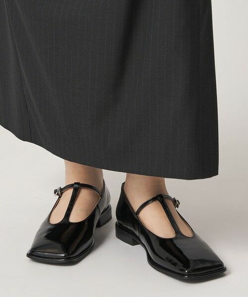 ODETTE E ODILE / オデット エ オディール フラットシューズ | ワイドスクエア Tストラップ フラット20↑ | 詳細14