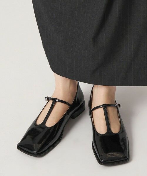 ODETTE E ODILE / オデット エ オディール フラットシューズ | ワイドスクエア Tストラップ フラット20↑ | 詳細16