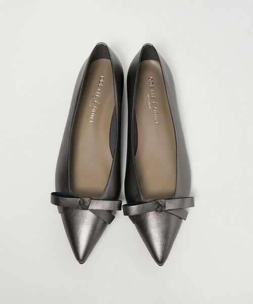 ODETTE E ODILE / オデット エ オディール フラットシューズ | 【WEB限定】リボンタイ フラット20■↑（SILVER）