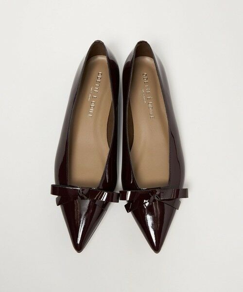 ODETTE E ODILE / オデット エ オディール フラットシューズ | 【WEB限定】リボンタイ フラット20■↑（WINE）