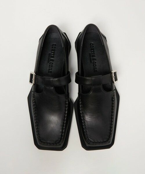 ODETTE E ODILE / オデット エ オディール フラットシューズ | ボクシーTストラップ フラット30↑ | 詳細5