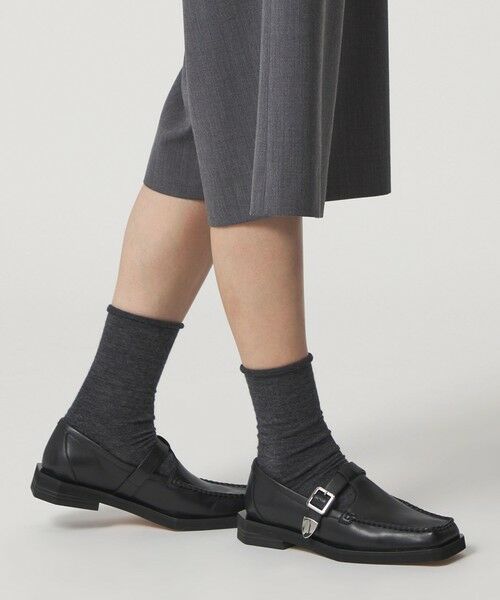 ODETTE E ODILE / オデット エ オディール フラットシューズ | ボクシーTストラップ フラット30↑ | 詳細2