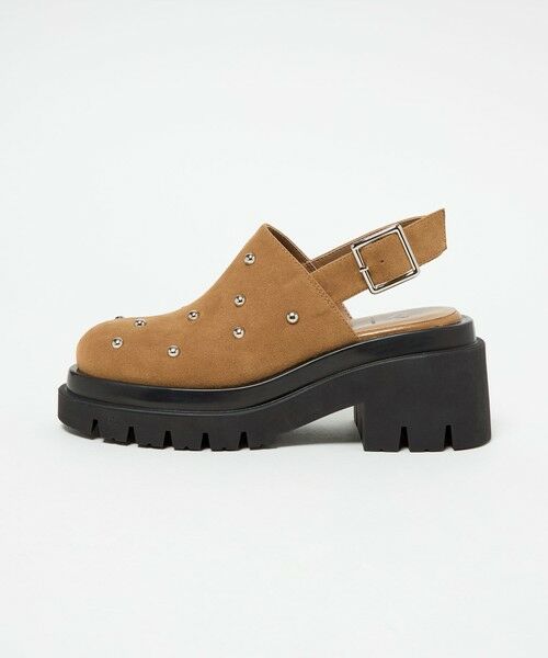 ODETTE E ODILE / オデット エ オディール サンダル | ＜SY＞タンクソールスタッズ ミュール サンダル75↑（MD.BROWN）