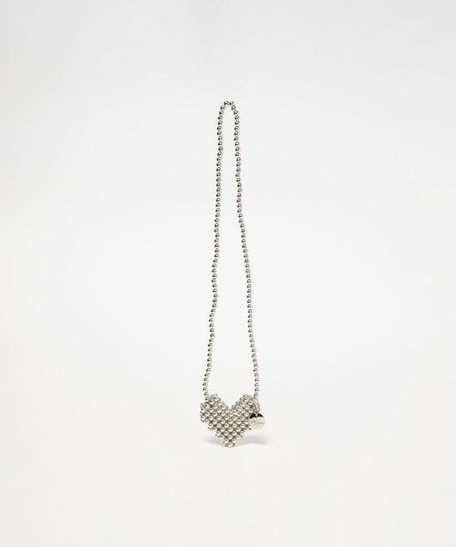 ODETTE E ODILE / オデット エ オディール ネックレス・ペンダント・チョーカー | ＜SY＞ ハートビーズネックチャーム（SILVER）