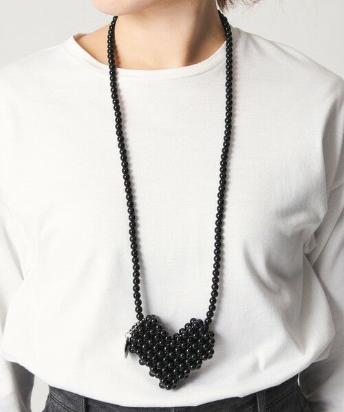 ODETTE E ODILE / オデット エ オディール ネックレス・ペンダント・チョーカー | ＜SY＞ ハートビーズネックチャーム | 詳細9