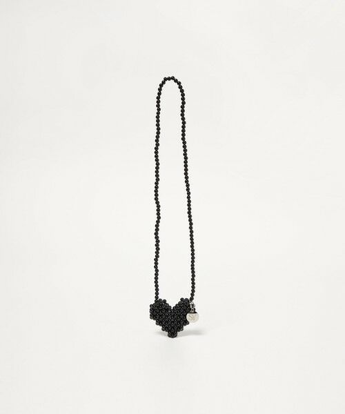 ODETTE E ODILE / オデット エ オディール ネックレス・ペンダント・チョーカー | ＜SY＞ ハートビーズネックチャーム（BLACK）