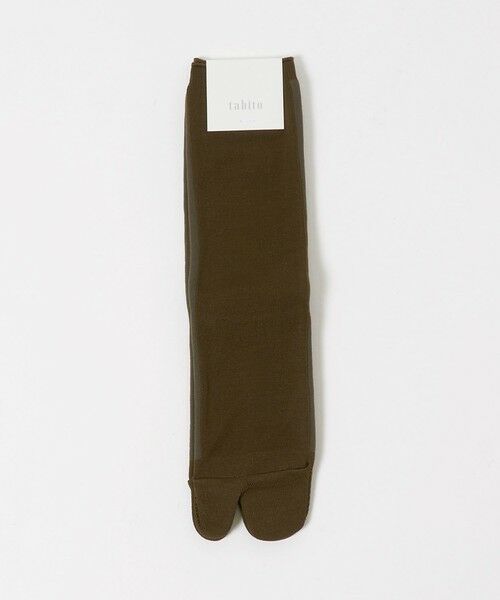 ODETTE E ODILE / オデット エ オディール ソックス | ＜tabito＞07 Line Socks（DK.BROWN）