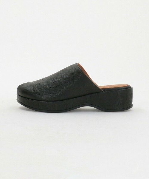 ODETTE E ODILE / オデット エ オディール サンダル | ピープトゥウェッジ サンダル45（BLACK）