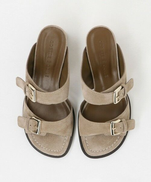 ODETTE E ODILE / オデット エ オディール サンダル | ダブルワイドベルト ミュール サンダル60↑ | 詳細5