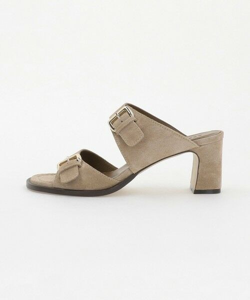 ODETTE E ODILE / オデット エ オディール サンダル | ダブルワイドベルト ミュール サンダル60↑（BEIGE）