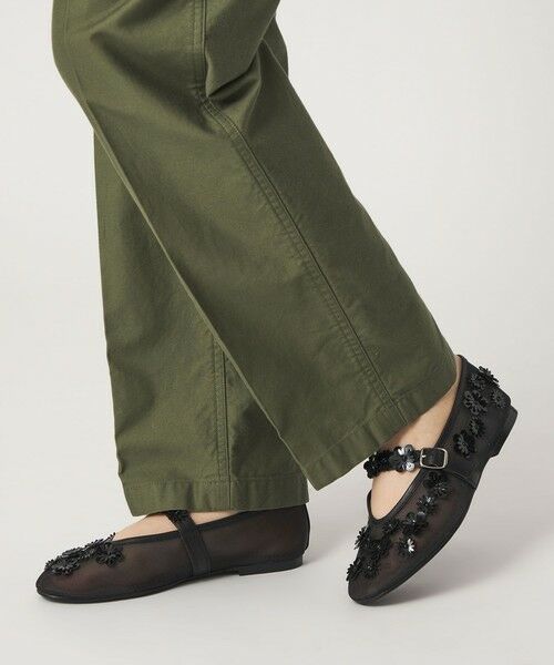 ODETTE E ODILE / オデット エ オディール フラットシューズ | フラワーモチーフメリージェーンフラット10↑ | 詳細1