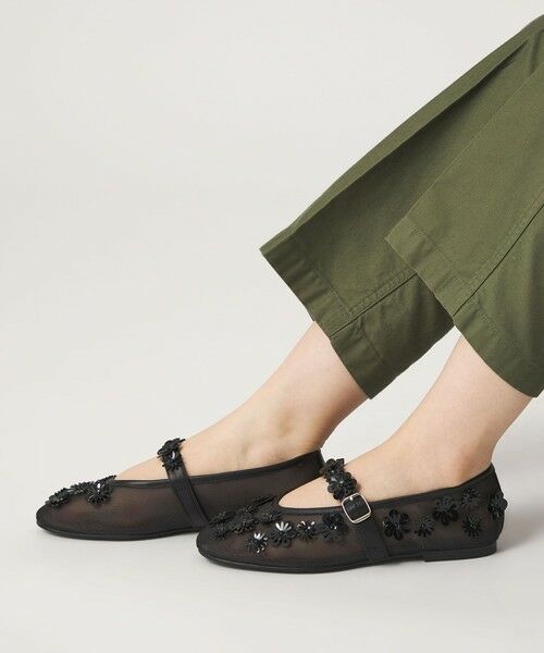 ODETTE E ODILE / オデット エ オディール フラットシューズ | フラワーモチーフメリージェーンフラット10↑ | 詳細4