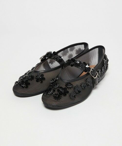 ODETTE E ODILE / オデット エ オディール フラットシューズ | フラワーモチーフメリージェーンフラット10↑ | 詳細5