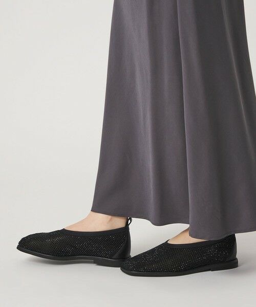 ODETTE E ODILE / オデット エ オディール フラットシューズ | スクエアビジューネット フラット10↑ | 詳細2