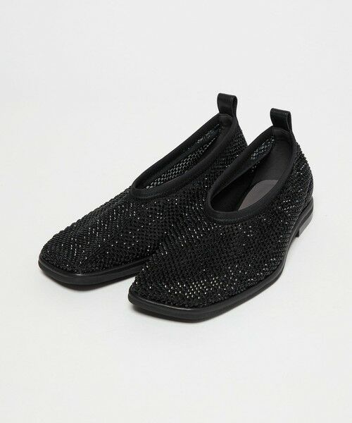 ODETTE E ODILE / オデット エ オディール フラットシューズ | スクエアビジューネット フラット10↑ | 詳細5