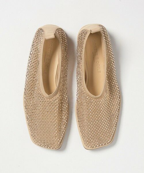 ODETTE E ODILE / オデット エ オディール フラットシューズ | スクエアビジューネット フラット10↑ | 詳細18