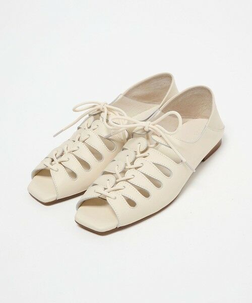 ODETTE E ODILE / オデット エ オディール フラットシューズ | ギリーオープントゥ フラット10↑ | 詳細5